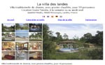 La Villa des Landes, location saisonni�re, piscine, Landes